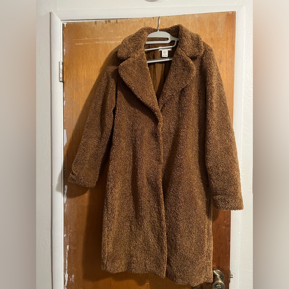 Rachel Zoe Warm Tan Teddy Jacket